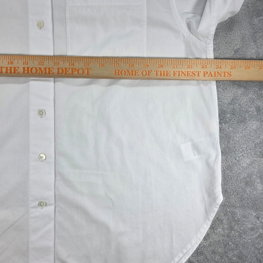 Madewell Oversized Button Up Shirt Cotton Hip Length White Small Womens NWT - Picture 9 of 10